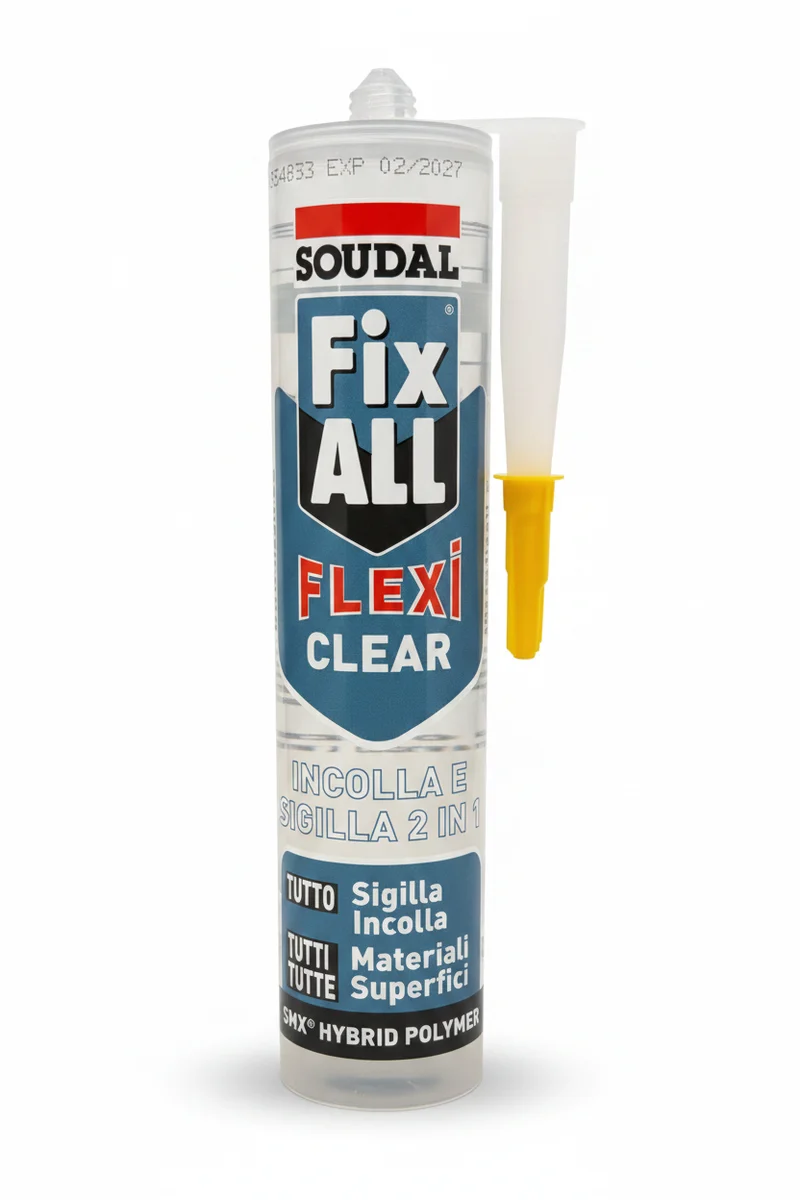 SOUDAL FIX ALL FLEXI - Adesivo Sigillante MS Polymer 290ml | Incolla e Sigilla 2in1 | Flessibilità 750%
