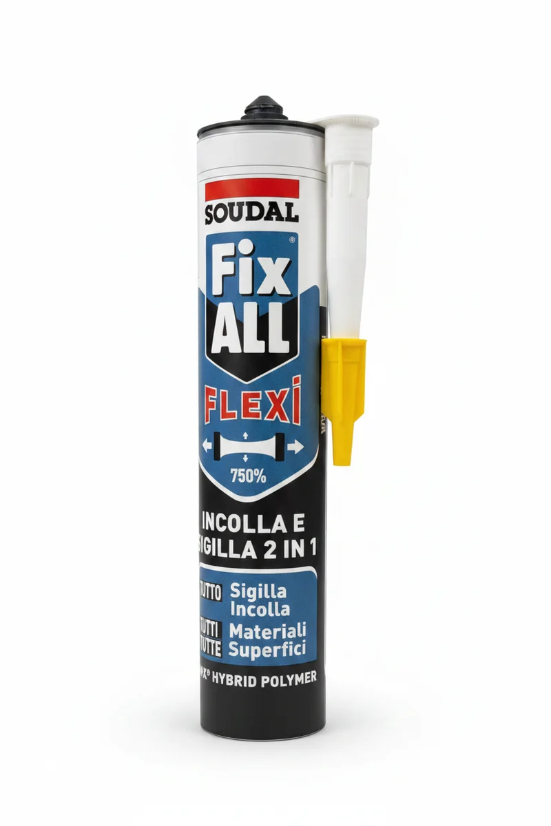 SOUDAL FIX ALL FLEXI - Adesivo Sigillante MS Polymer 290ml | Incolla e Sigilla 2in1 | Flessibilità 750%