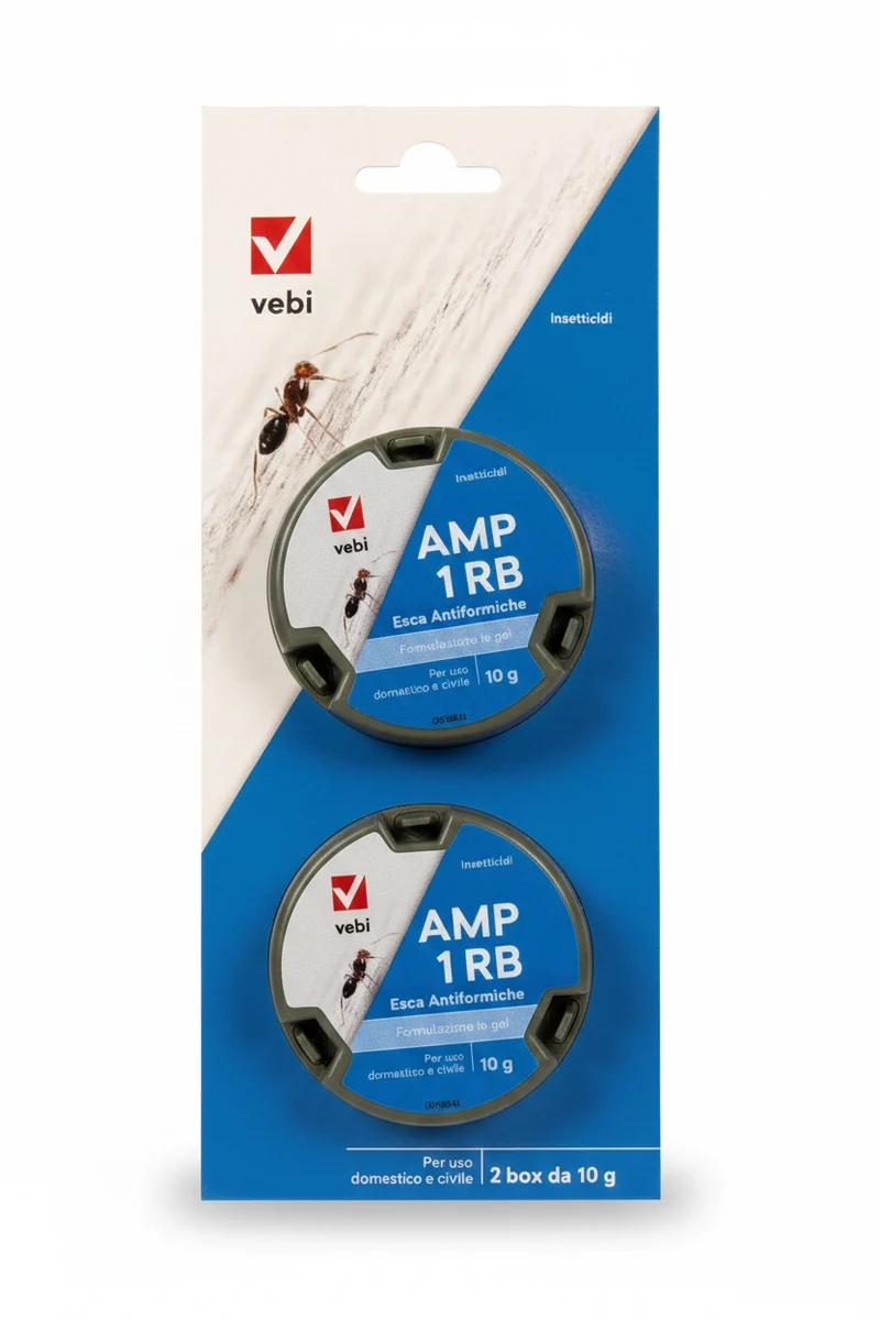 VEBI - Esca Antiformiche AMP 1 RB | Gel Pronto all'Uso | 2x10g | Acetamiprid | PMC 19478