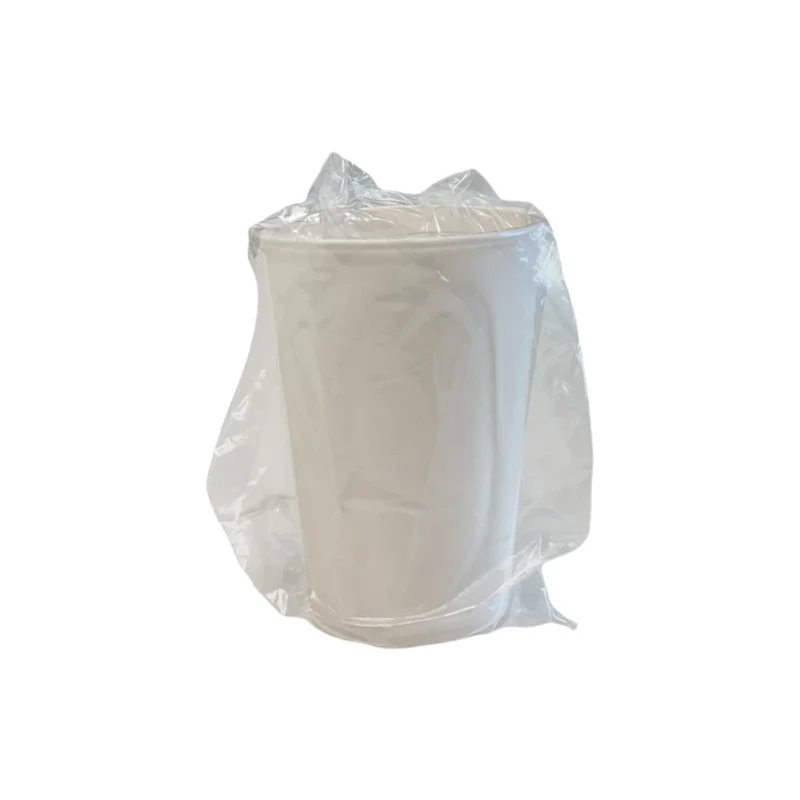 Bicchiere 200 ML imbustato in Cartoncino Bianco