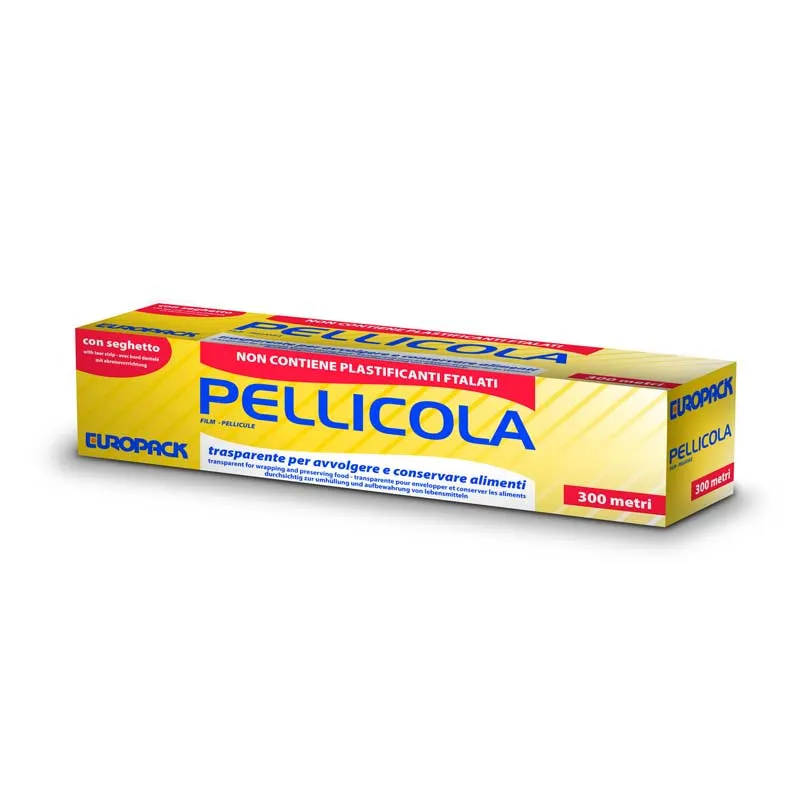 Roll Pellicola astucciato con seghetto h 450 mm x 300 mt