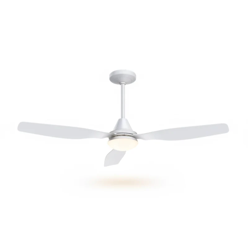 VINCO - Ventilatore da Soffitto DCF-178 70955 | Motore DC Brushless | 122cm | 3 Pale | LED 3 Colori | 5 Velocità | Telecomando | Bianco