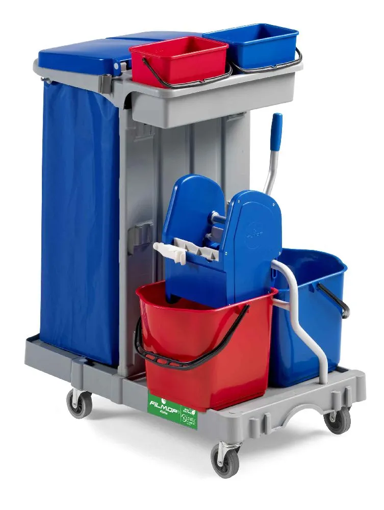 ALPHA 1104 - CARRELLO IN PLASTICA CON STRIZZATORE REGULAR 7004A