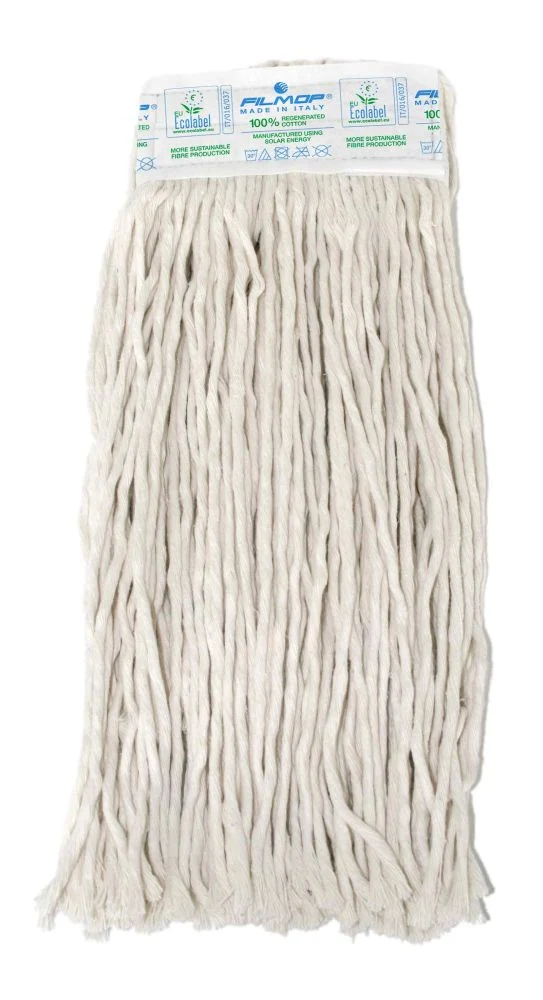 Mop in cotone GR.350 Open-end con supporto da 8 cm