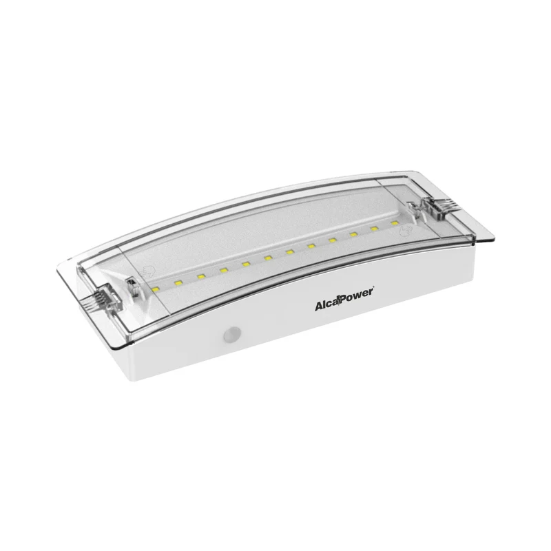 ALCAPOWER Lampada d’emergenza da parete SE+SA LiFePO4 IP65 – 100 lumen