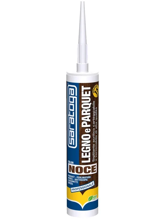 Saratoga Sigillante Legno e Parquet cartuccia 310ml - NOCE