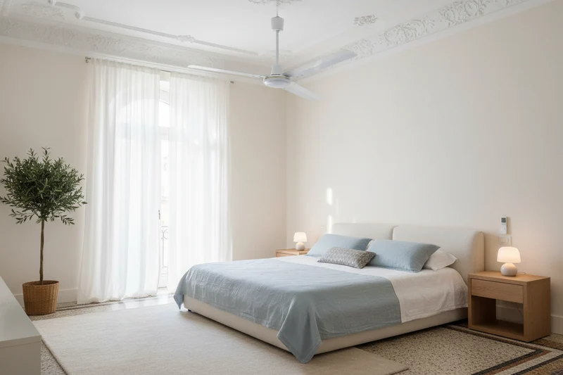 VINCO Ventilatore Soffitto 70930 | 60W | Ø140cm | 5 Velocità | Selettore Parete