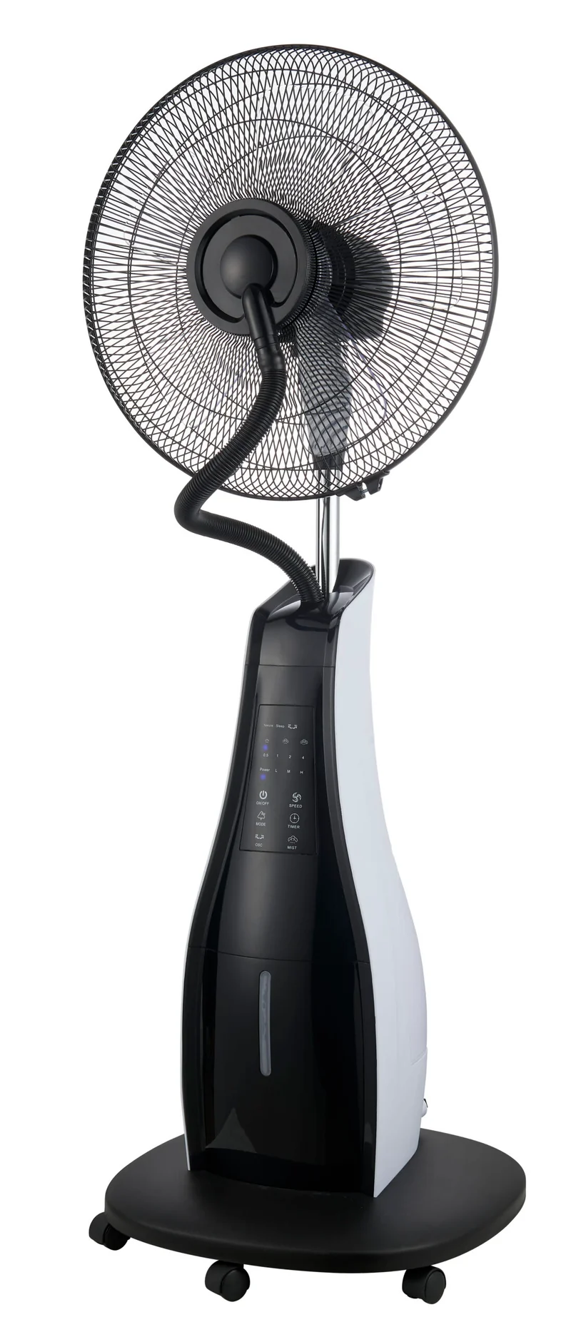 VINCO - Ventilatore Nebulizzatore 70727 | 80W | Ø43cm | Serbatoio 3,5L | Ruote | Telecomando | Timer 7,5h