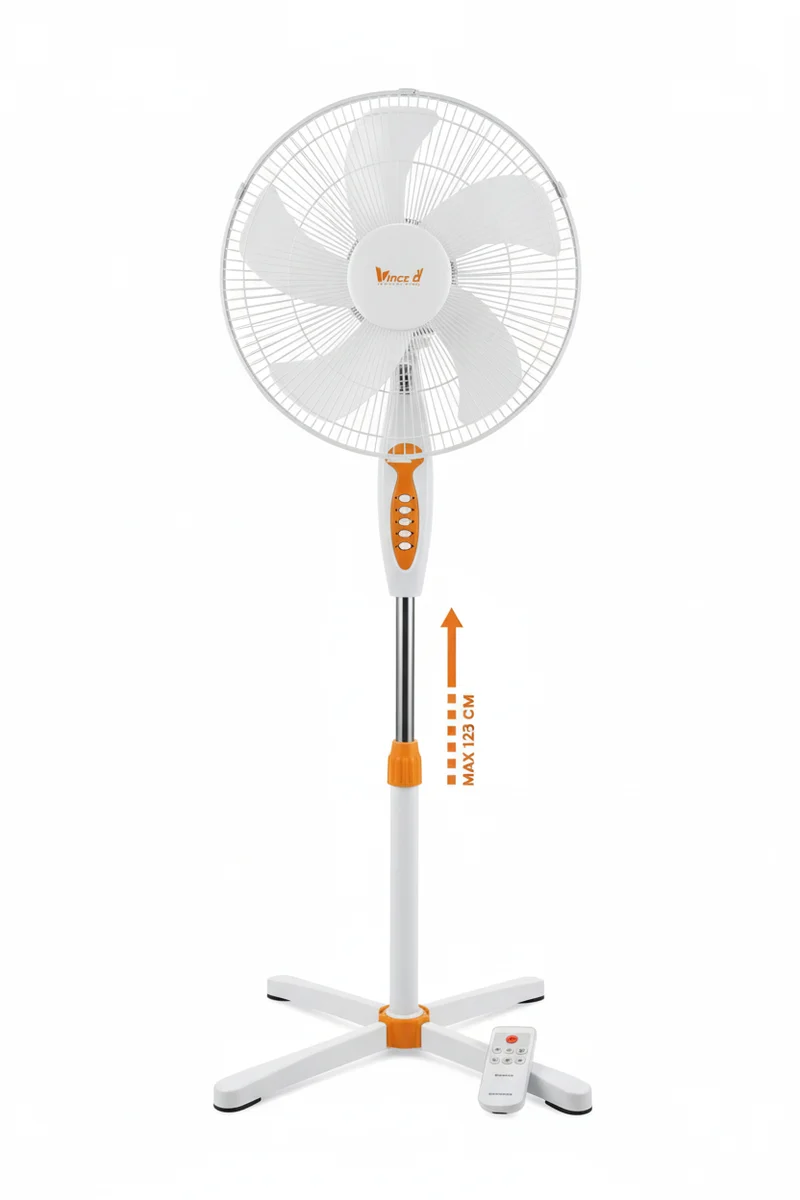 VINCO Ventilatore Piantana | 40W | Ø40cm | 125cm | Telecomando | Timer 7,5h