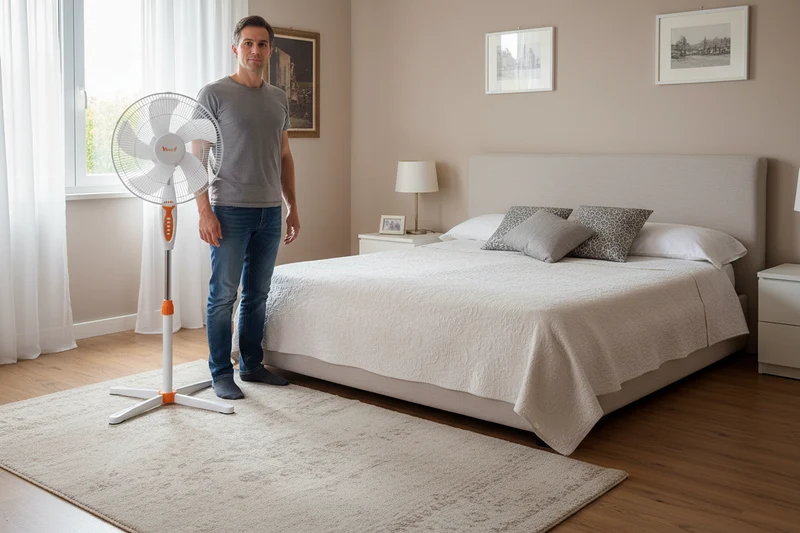 VINCO Ventilatore Piantana | 40W | Ø40cm | 125cm | Telecomando | Timer 7,5h