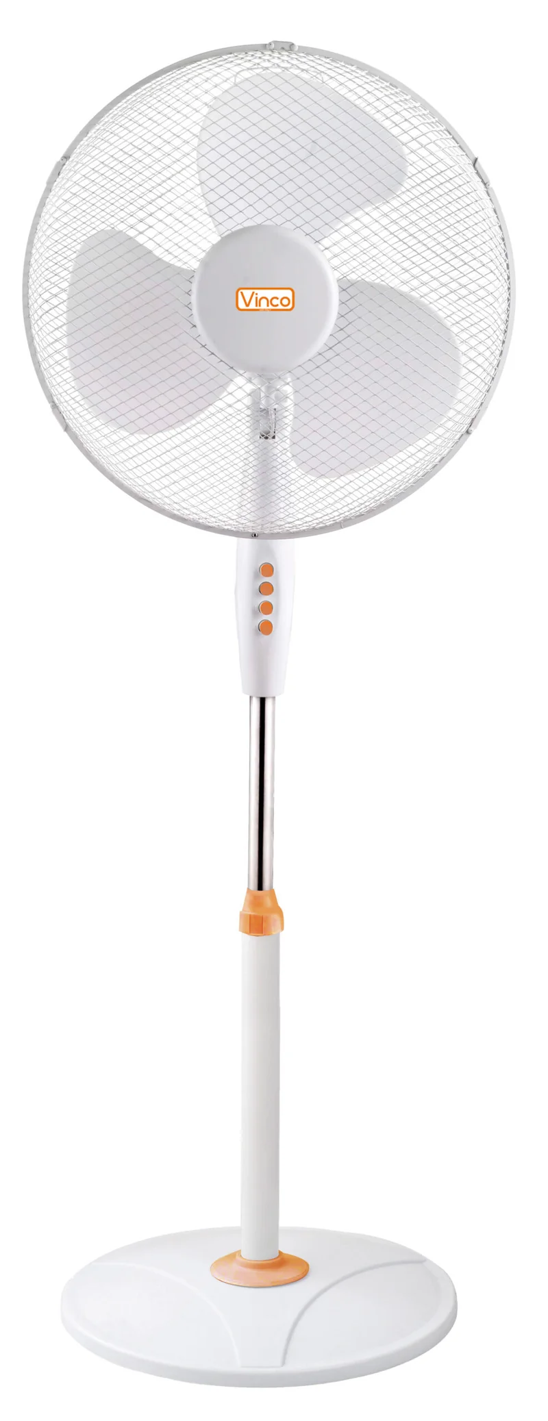 VINCO Ventilatore Piantana 70708 | 45W | Ø40cm | 165cm | Oscillante | Bianco
