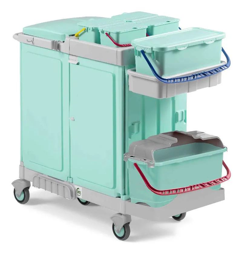 ALPHA A-B PLUS 0803705 - carrello in plastica antibatterica con sistema Click Safe