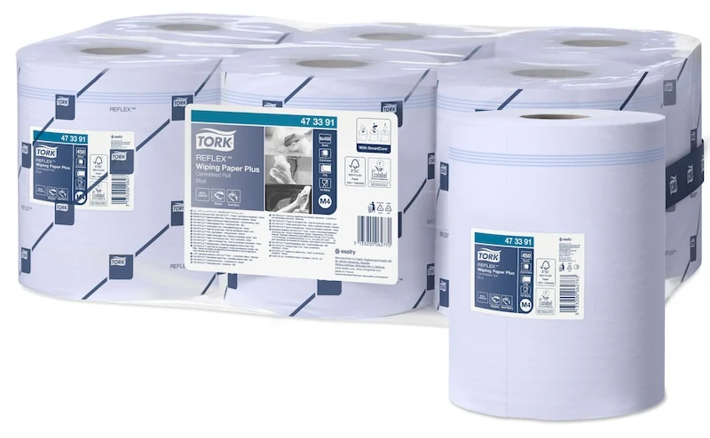 Tork Reflex™ Carta Plus per asciugatura blu