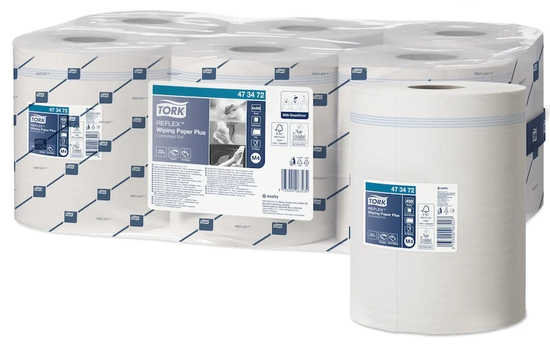 Tork Reflex™ Carta Plus per asciugatura bianco