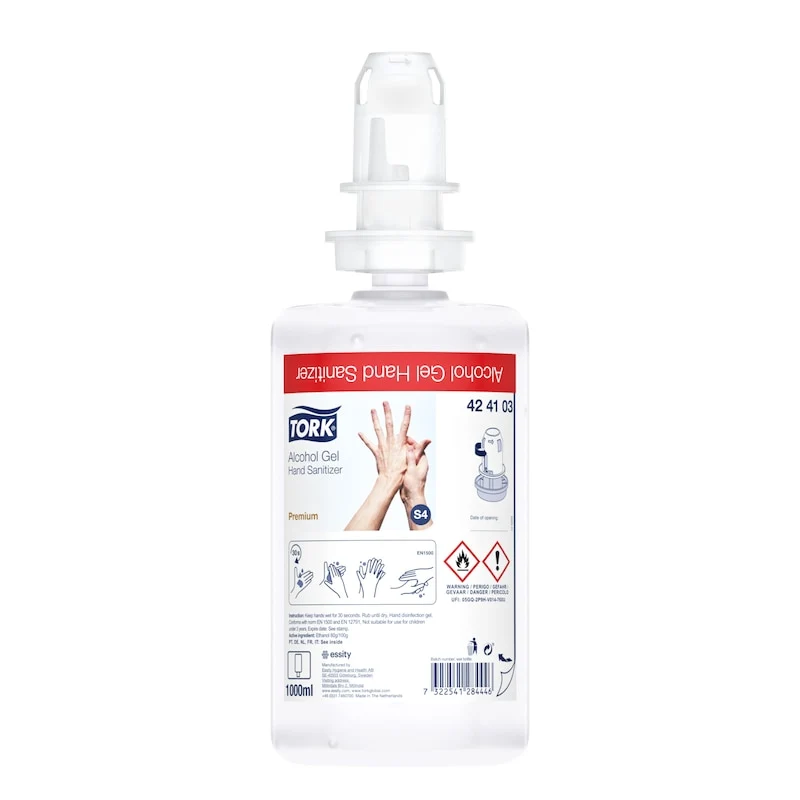 Tork S4 disinfettante mani gel con alcol
