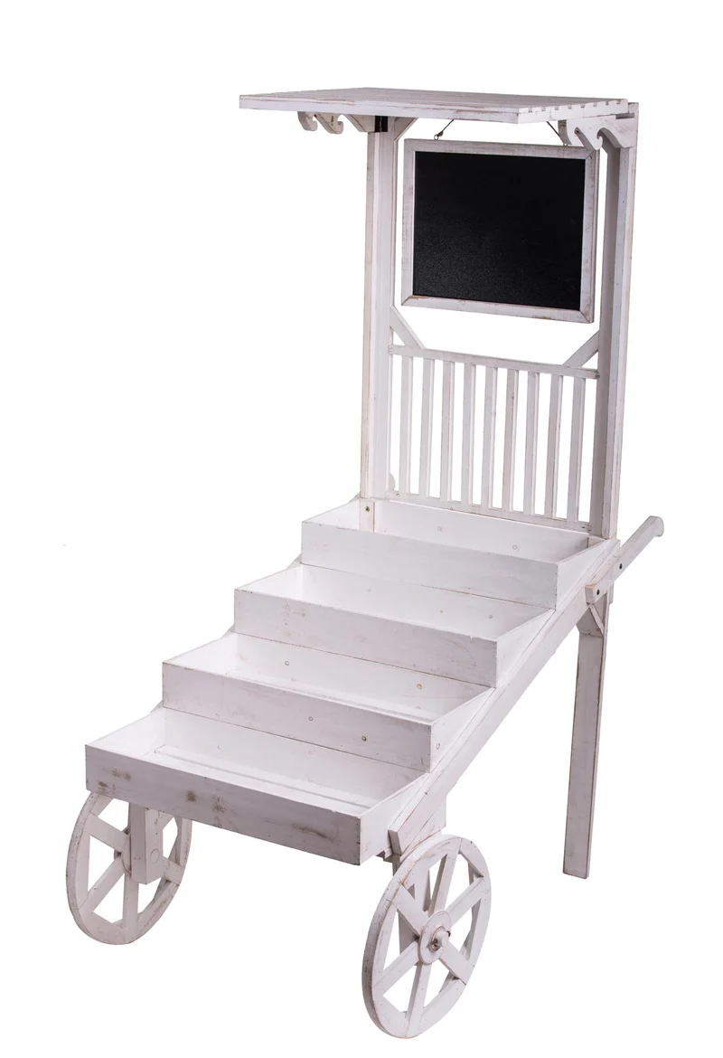 Espositore con Ruote e Tetto H 130 cm
