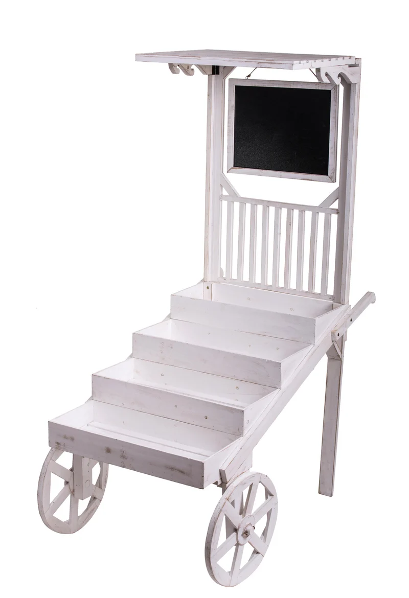 Espositore con Ruote e Tetto H 130 cm
