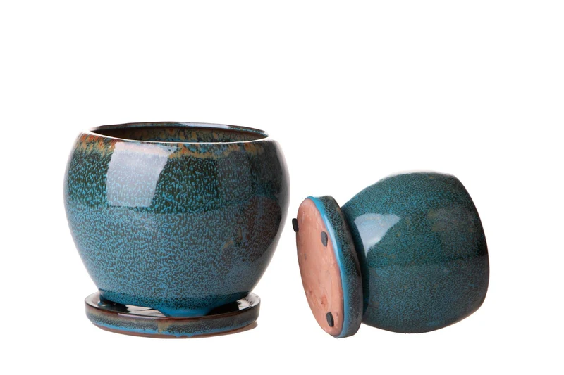 Set 2 Ø 20 14 cm Vasi Bicolore