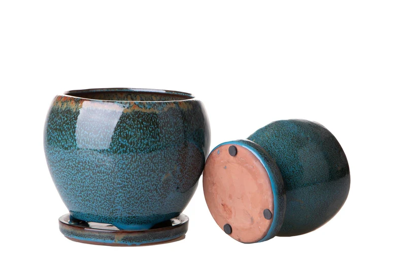 Set 2 Ø 20 14 cm Vasi Bicolore