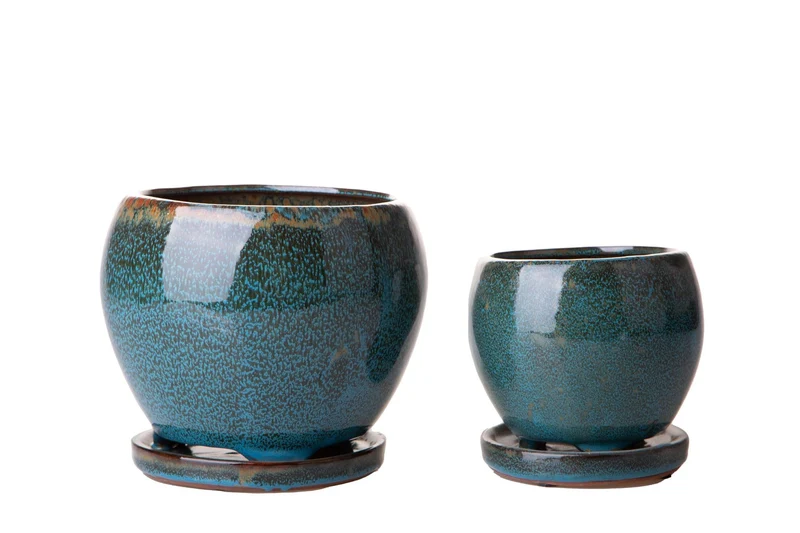 Set 2 Ø 20 14 cm Vasi Bicolore