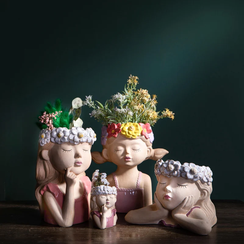 Vaso Fata Primavera Ø 17x H 25,5 cm
