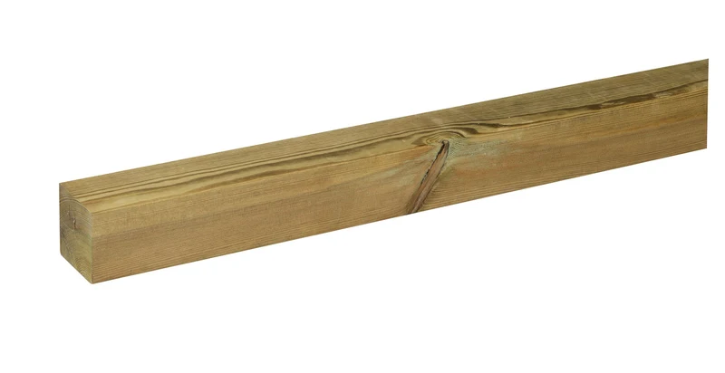 Confezione 6 Pezzi Profilo 4,5x4,5x150 cm in Legno di Pino Impregnato