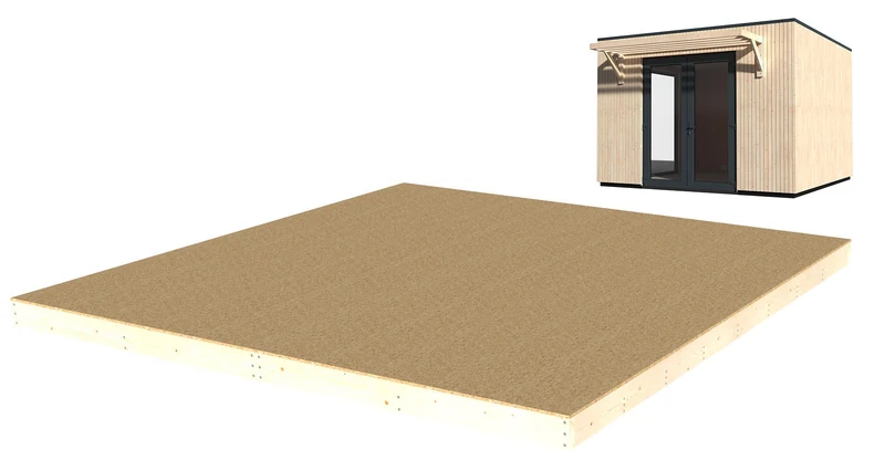 Pavimento per Casetta da Giardino Abitabile Studio Como 11m²