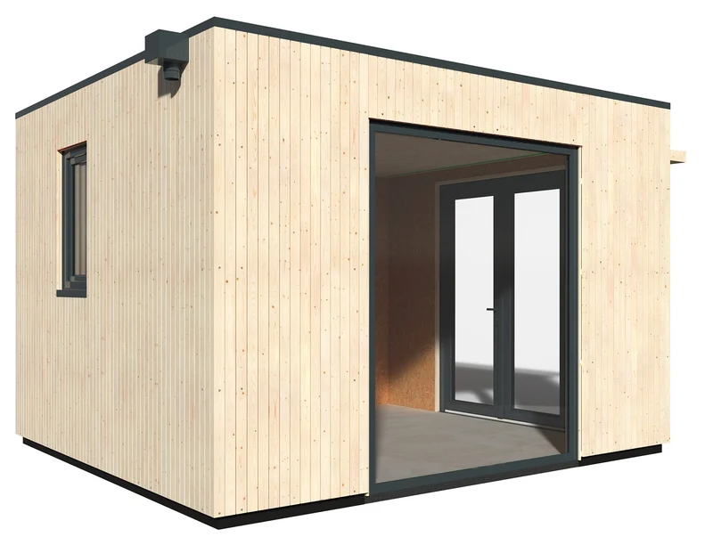 Casetta Abitabile da Giardino 3,61x3,64m Senza Pavimento con Pareti Isolanti Studio Como 11m²