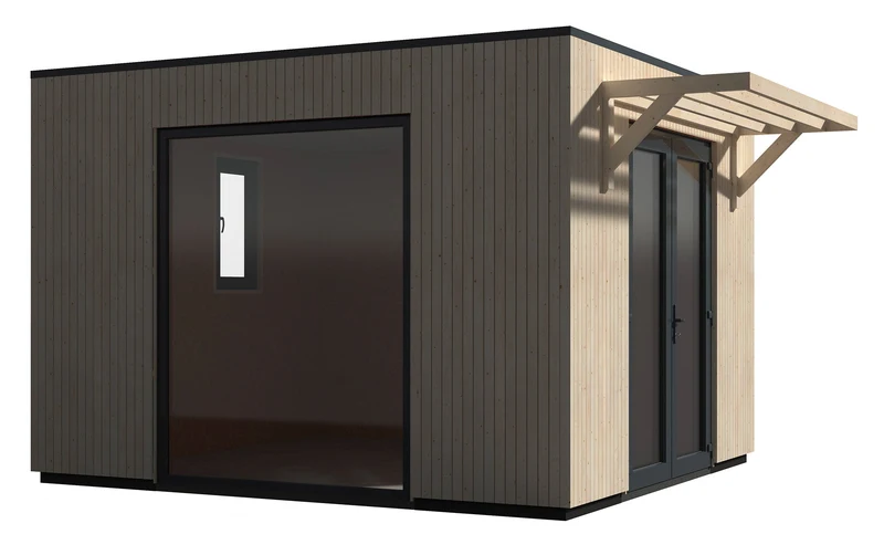 Casetta Abitabile da Giardino 3,61x3,64m Senza Pavimento con Pareti Isolanti Studio Como 11m²