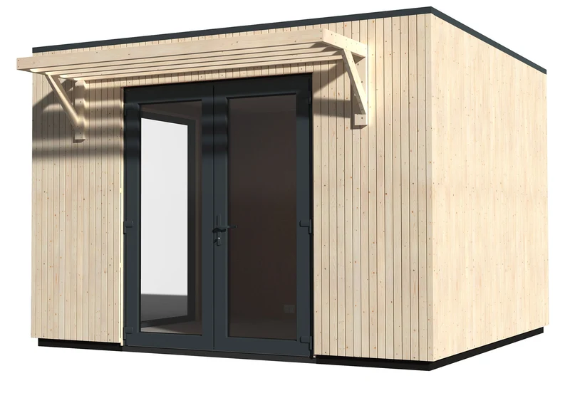 Casetta Abitabile da Giardino 3,61x3,64m Senza Pavimento con Pareti Isolanti Studio Como 11m²