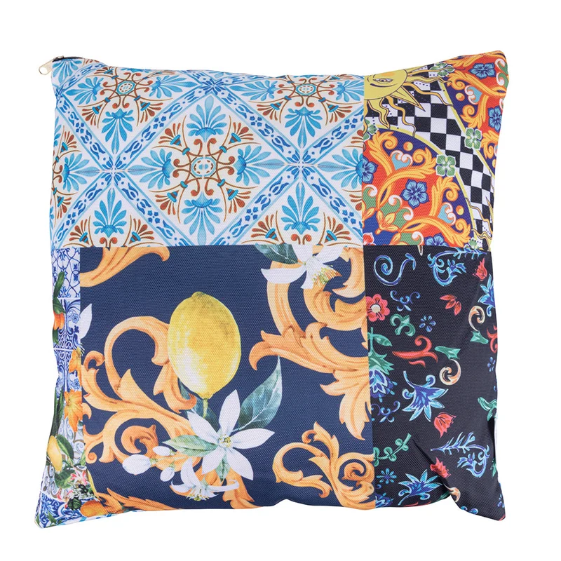 Set 3 Cuscini Decorativi 45x45 cm in Poliestere VdE Tivoli 1996 italian Beauty