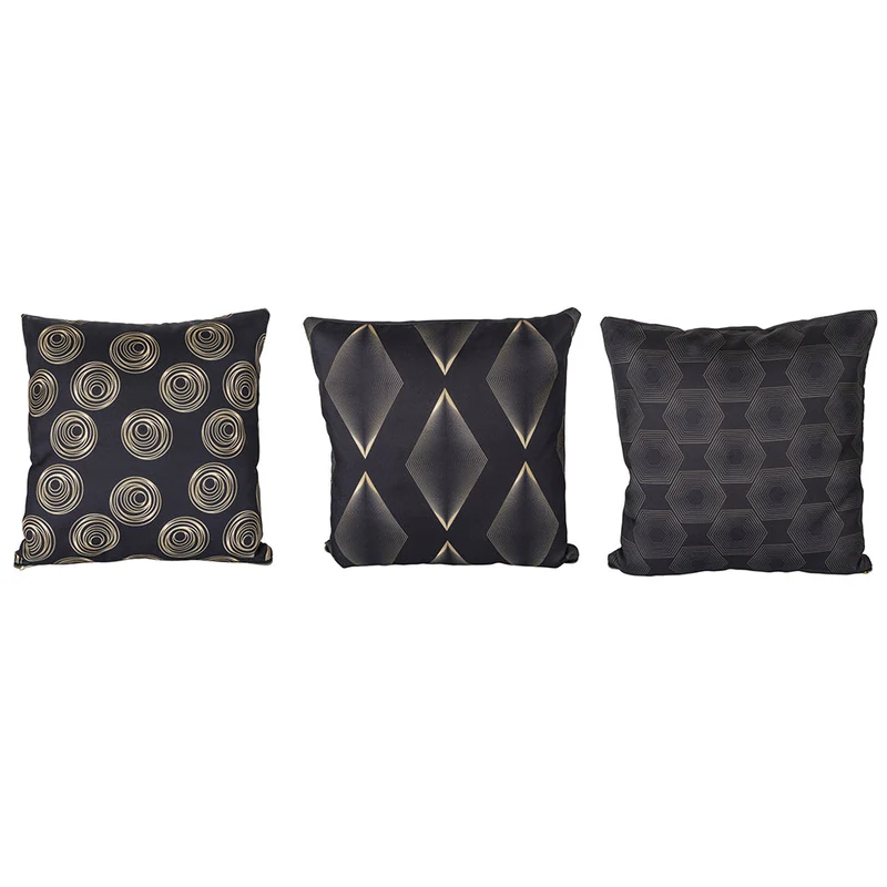 Set 3 Cuscini Decorativi 45x45 cm in Poliestere VdE Tivoli 1996 Mondrian