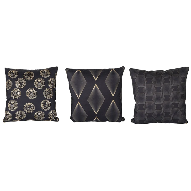 Set 3 Cuscini Decorativi 45x45 cm in Poliestere VdE Tivoli 1996 Mondrian