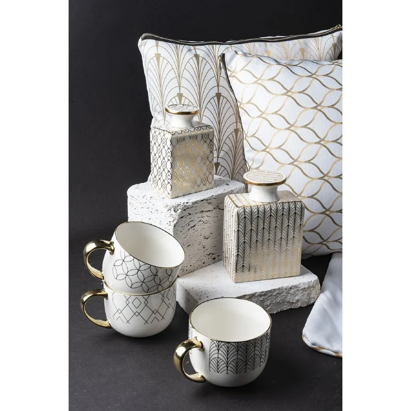 Set 3 Cuscini Decorativi 45x45 cm in Poliestere VdE Tivoli 1996 Charleston