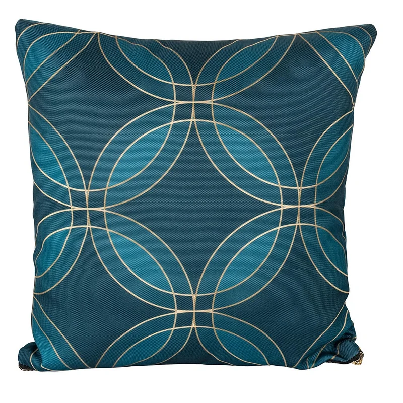 Set 3 Cuscini Decorativi 45x45 cm in Poliestere VdE Tivoli 1996 Vetiver Ottanio
