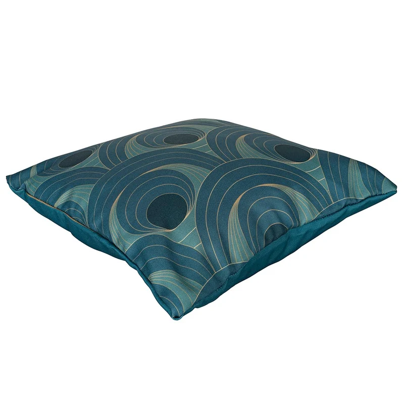 Set 3 Cuscini Decorativi 45x45 cm in Poliestere VdE Tivoli 1996 Vetiver Ottanio