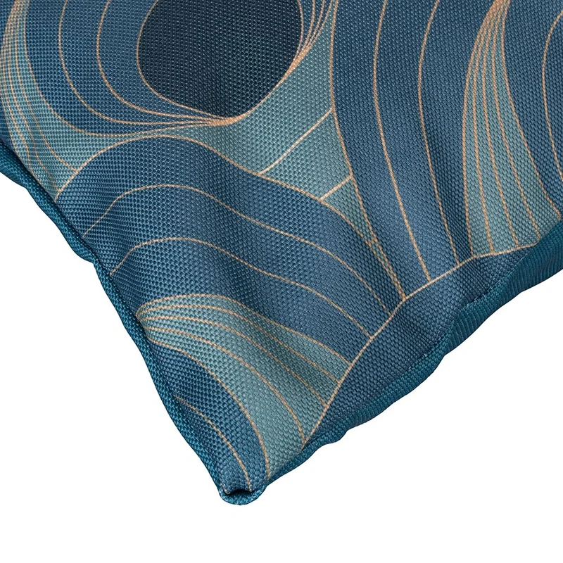 Set 3 Cuscini Decorativi 45x45 cm in Poliestere VdE Tivoli 1996 Vetiver Ottanio