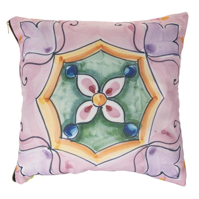 Set 3 Cuscini Decorativi 45x45 cm in Poliestere VdE Tivoli 1996 Infinito