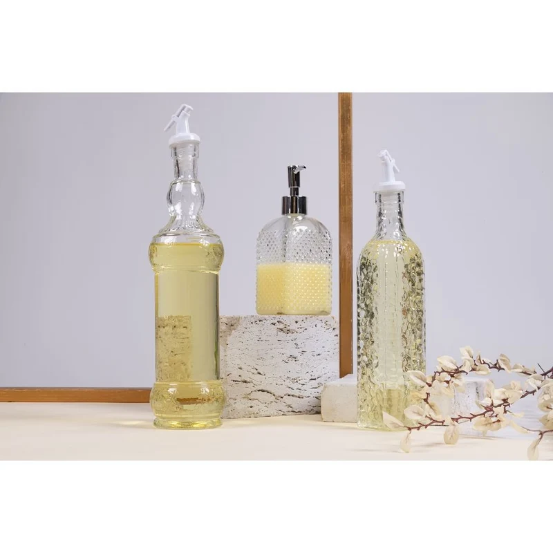Dispenser Sapone 7,5x7,5x19 cm 500 ml in Vetro VdE Tivoli 1996 Imperial