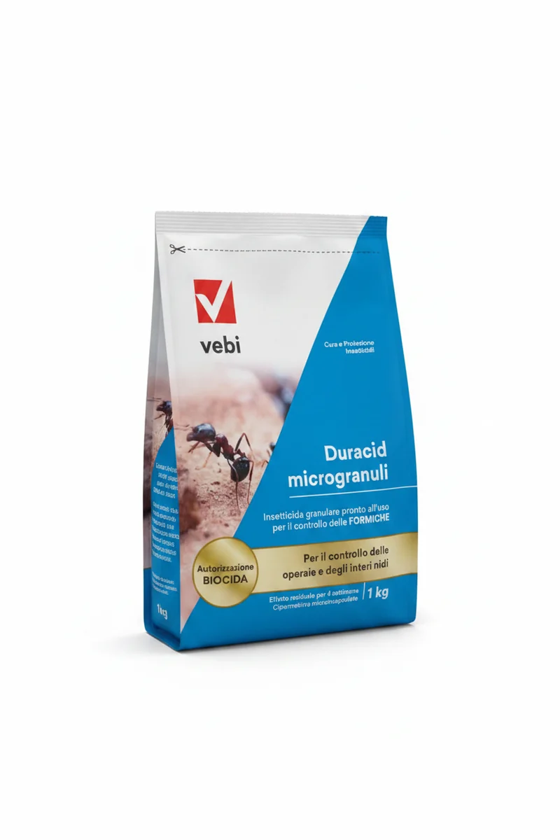 VEBI DURACID Microgranuli - Esca Insetticida per Formiche 1 KG | Effetto Domino | PMC
