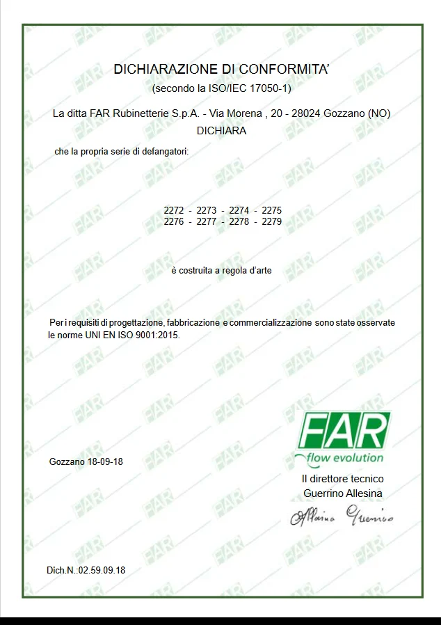 FAR - Defangatore Ultracompatto COMPACTFAR 2275 | Magnete | Ottone | 3/4" F-F | Impianti Termici