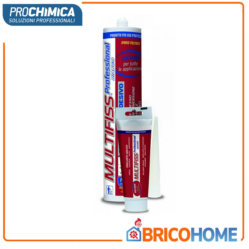 PROCHIMICA - Multifiss Professional 80ml | Adesivo Sigillante Polimeri Ibridi | Incolla in Immersione