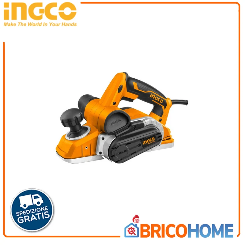 INGCO - Pialletto Elettrico 1050W PL10508 | 82x3mm | 16000rpm | Base Alluminio | Kit Completo