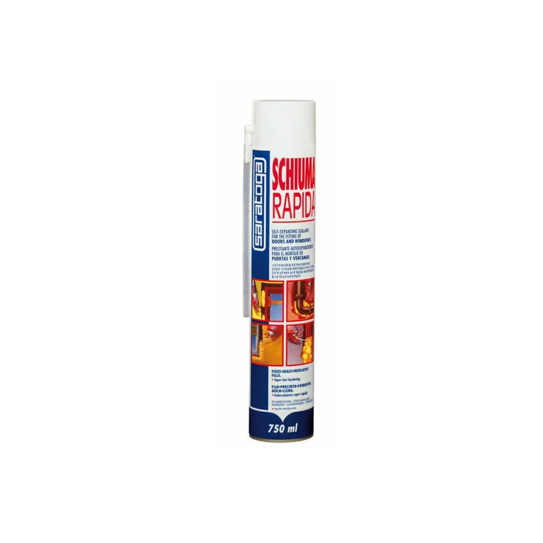 SARATOGA - Schiuma Poliuretanica Rapida 85208001 | 750ml = 40L | Monocomponente | Bomboletta MATIC