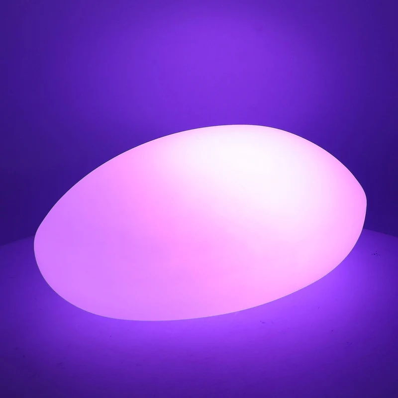 Lampada 12 Led Multicolor 51x37x20 cm in Polietilene Bianca
