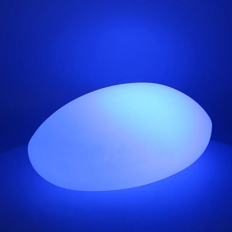 Lampada 12 Led Multicolor 51x37x20 cm in Polietilene Bianca