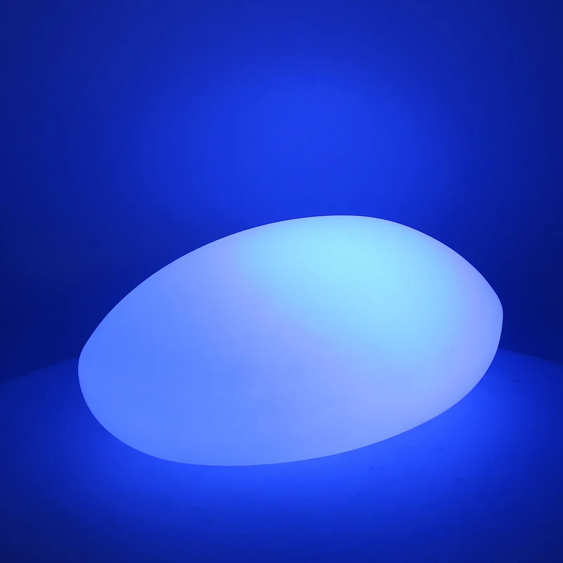 Lampada 12 Led Multicolor 40x30x15 cm in Polietilene Bianca