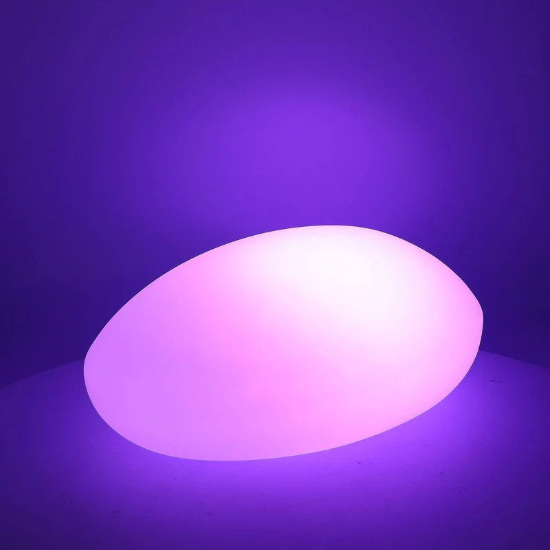 Lampada 12 Led Multicolor 40x30x15 cm in Polietilene Bianca