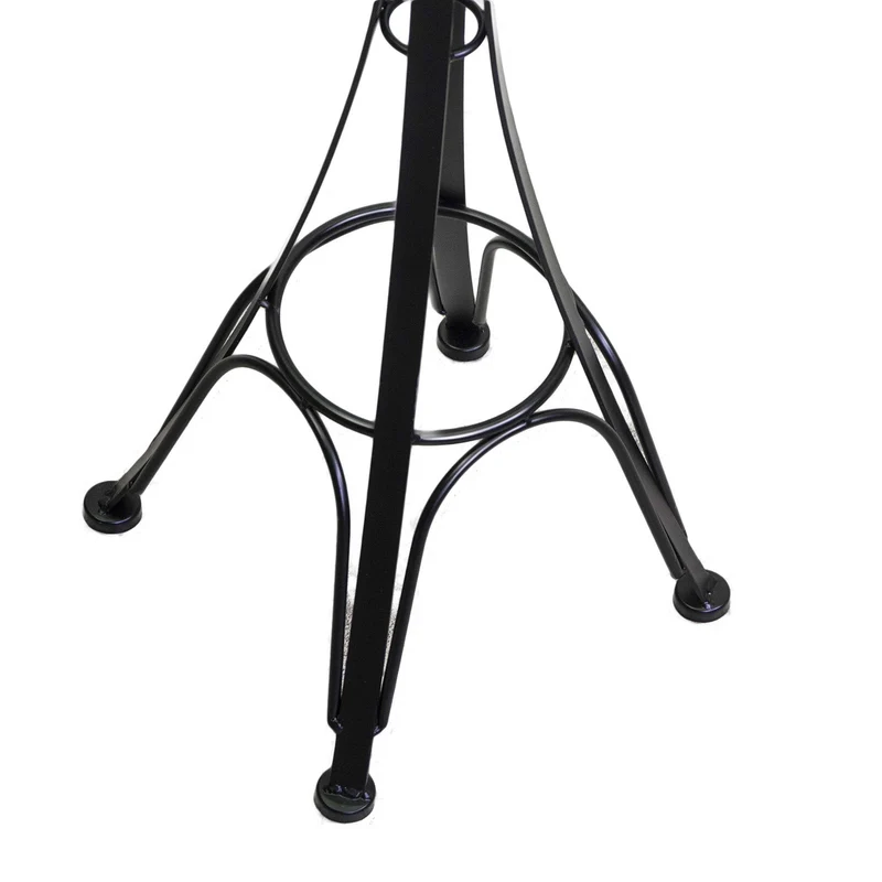 Posacenere da Esterno in Acciaio 34x34H116cm Nero