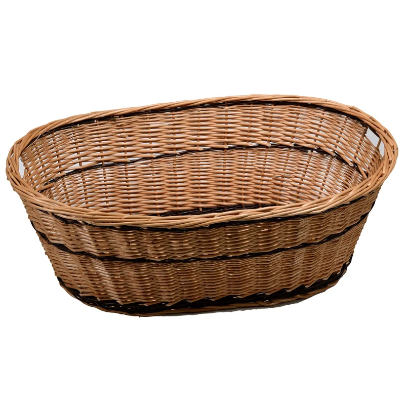 Cesta in vimini europeo cm 70x45xh30